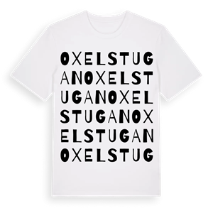 Oxelstugan ordlek t-shirt – ekologisk bomull t-shirt från Pinshirt