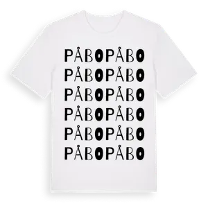 Påbo ordlek t-shirt – ekologisk bomull t-shirt från Pinshirt