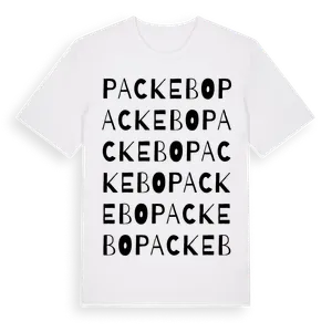 Packebo ordlek t-shirt – ekologisk bomull t-shirt från Pinshirt