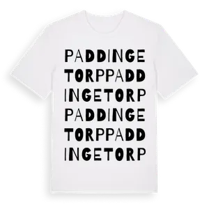 Paddingetorp ordlek t-shirt – ekologisk bomull t-shirt från Pinshirt