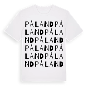 Påland ordlek t-shirt – ekologisk bomull t-shirt från Pinshirt