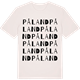 Vintage White t-shirt med Påland ordlek t-shirt