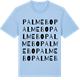 Blue Soul t-shirt med Palmebo ordlek t-shirt