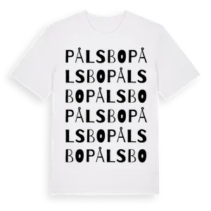 Pålsbo ordlek t-shirt – ekologisk bomull t-shirt från Pinshirt