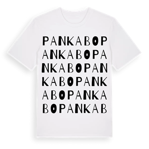 Pankabo ordlek t-shirt – ekologisk bomull t-shirt från Pinshirt