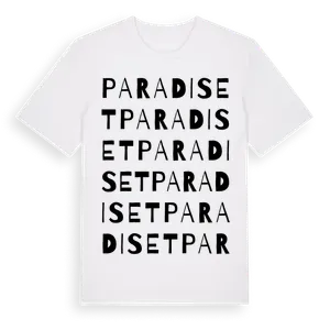 Paradiset ordlek t-shirt – ekologisk bomull t-shirt från Pinshirt