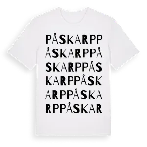 Påskarp ordlek t-shirt – ekologisk bomull t-shirt från Pinshirt