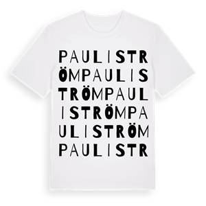 Pauliström ordlek t-shirt – ekologisk bomull t-shirt från Pinshirt