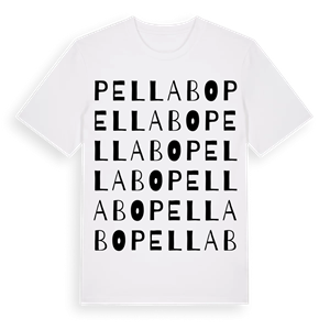 Pellabo ordlek t-shirt – ekologisk bomull t-shirt från Pinshirt