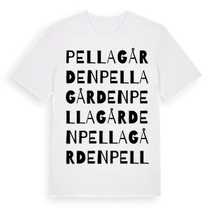Pellagården ordlek t-shirt – ekologisk bomull t-shirt från Pinshirt