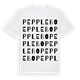 White t-shirt med Pepplebo ordlek t-shirt