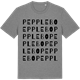 Mid Heather Gray t-shirt med Pepplebo ordlek t-shirt