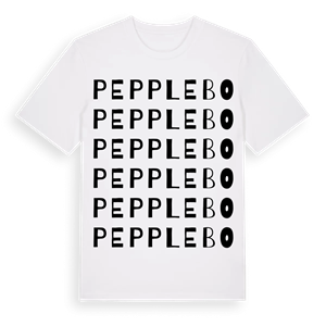 Pepplebo ordlek t-shirt – ekologisk bomull t-shirt från Pinshirt