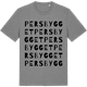 Mid Heather Gray t-shirt med Persbygget ordlek t-shirt