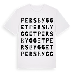 Persbygget ordlek t-shirt – ekologisk bomull t-shirt från Pinshirt