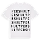 White t-shirt med Pershult ordlek t-shirt