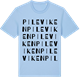 Blue Soul t-shirt med Pileviken ordlek t-shirt