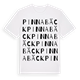 Pinnabäck ordlek t-shirt