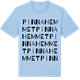 Blue Soul t-shirt med Pinnahemmet ordlek t-shirt