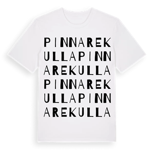 Pinnarekulla ordlek t-shirt – ekologisk bomull t-shirt från Pinshirt