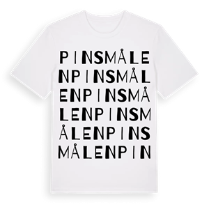 Pinsmålen ordlek t-shirt – ekologisk bomull t-shirt från Pinshirt