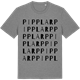 Mid Heather Gray t-shirt med Pipplarp ordlek t-shirt