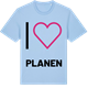 Blue Soul t-shirt med Jag älskar Planen t-shirt stort tryck