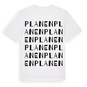 Planen ordlek t-shirt – ekologisk bomull t-shirt från Pinshirt