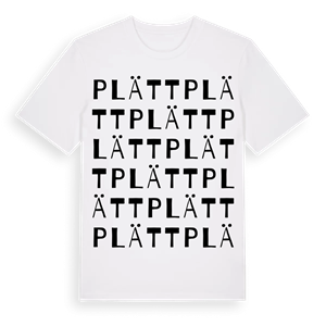 Plätt ordlek t-shirt – ekologisk bomull t-shirt från Pinshirt