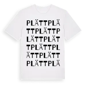 Plätt ordlek t-shirt – ekologisk bomull t-shirt från Pinshirt