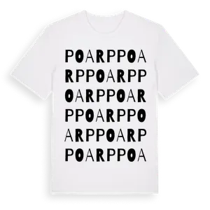 Poarp ordlek t-shirt – ekologisk bomull t-shirt från Pinshirt