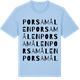 Blue Soul t-shirt med Porsamålen ordlek t-shirt