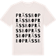 Vintage White t-shirt med Prässbo ordlek t-shirt