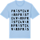 Blue Soul t-shirt med Prästekvarn ordlek t-shirt