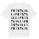 Prästkulla ordlek t-shirt