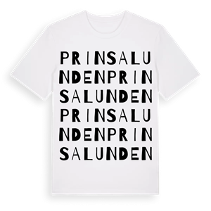 Prinsalunden ordlek t-shirt – ekologisk bomull t-shirt från Pinshirt