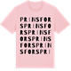 Pink Cotton t-shirt med Prinsfors ordlek t-shirt