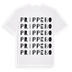 White t-shirt med Prippebo ordlek t-shirt