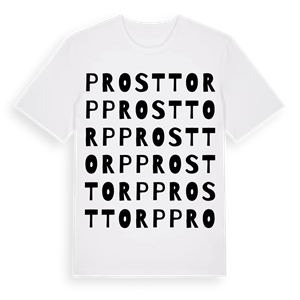 Prosttorp ordlek t-shirt – ekologisk bomull t-shirt från Pinshirt