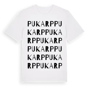 Pukarp ordlek t-shirt – ekologisk bomull t-shirt från Pinshirt