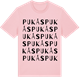 Pink Cotton t-shirt med Pukås ordlek t-shirt