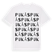 White t-shirt med Pukås ordlek t-shirt