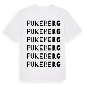 Pukeberg ordlek t-shirt – ekologisk bomull t-shirt från Pinshirt