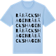 Blue Soul t-shirt med Råbäckshagen ordlek t-shirt