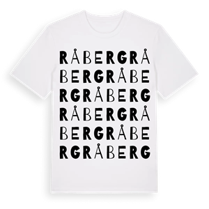 Råberg ordlek t-shirt – ekologisk bomull t-shirt från Pinshirt