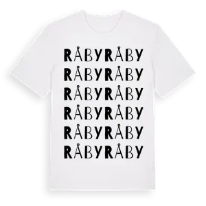 Råby ordlek t-shirt – ekologisk bomull t-shirt från Pinshirt