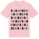 Pink Cotton t-shirt med Radaholm ordlek t-shirt
