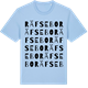 Blue Soul t-shirt med Räfsebo ordlek t-shirt