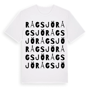Rågsjö ordlek t-shirt – ekologisk bomull t-shirt från Pinshirt