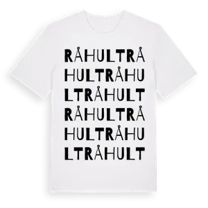 Råhult ordlek t-shirt – ekologisk bomull t-shirt från Pinshirt